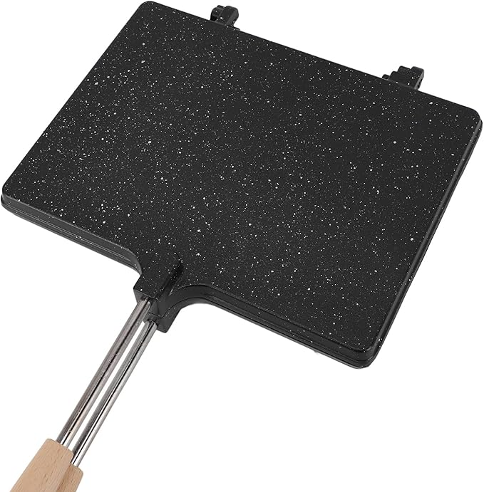 Zerodis Hand Sandwich Maker,Nonstick Double Sided Sandwich Baking Pan Panini Presser Flip Grill Pan Home Breakfast Toaster for Pancakes Toast Omelets