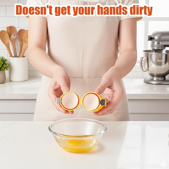4-Piece Set of Egg Cracker, Hard Boiled Egg Peeler, Egg Shell Opener, for Easy Cracking and Peeling, Compact Design for Kitchen Use