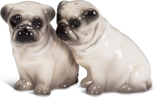 Abbott Collection Pug Dog Salt & Pepper-3" H, 3 inches high