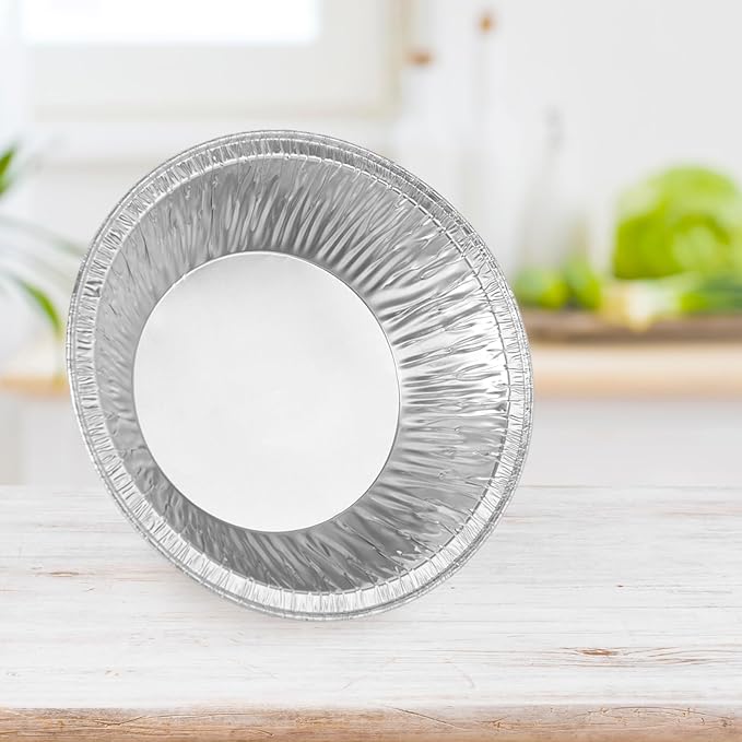 RHBLME 125 PACK Mini Pie Tins, 5 Inch Aluminum Foil Pie Pans Heavy Duty Small Pie Tins, Pot Pie Pans For Bakeries, Cafes, Restaurants, Durable Mini Tart Pans for Pie, Fruit Tarts, Quiche