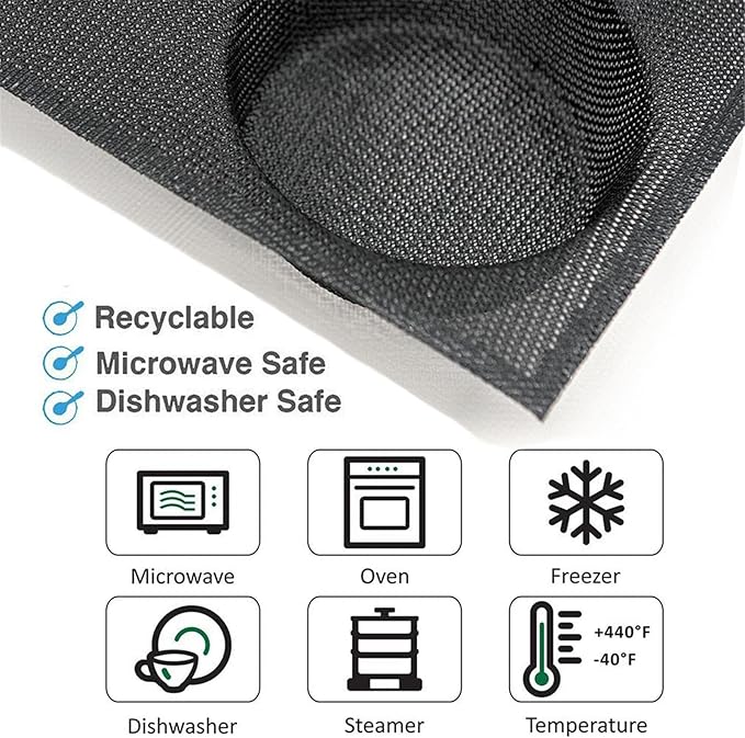 Dioycli Silicone Hamburger Bun Pan, Perforated Mesh Burger Bun Molds, 8 Cavities, Black
