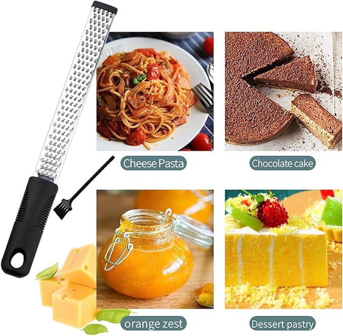 Jalapeno Pepper Corer, Lemon Zester Cheese Grater,Core Deseeder for Jalapenos, Chilis, Banana, Bell Peppers, Zucchini, Cucumber (1 Jalapeno Pepper Corer＋1 Lemon Citrus Zester Cheese Grater)