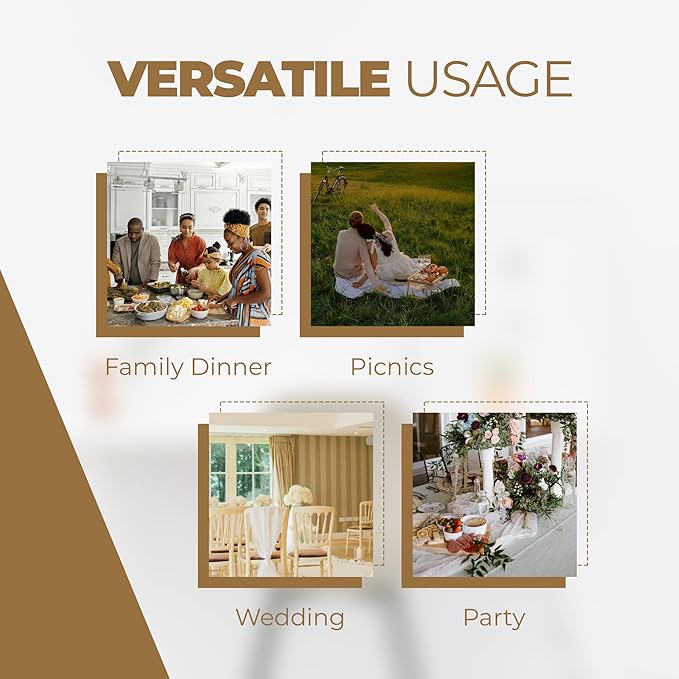 Decorative Linen Rectangle Table Cloth for Dining Room, Café, Birthday Party-Waterproof, Wrinkle Free Table Covers for Thanksgiving, Wedding (Oblong 60 x 144 Inch (12-14 Seats), Coffee)