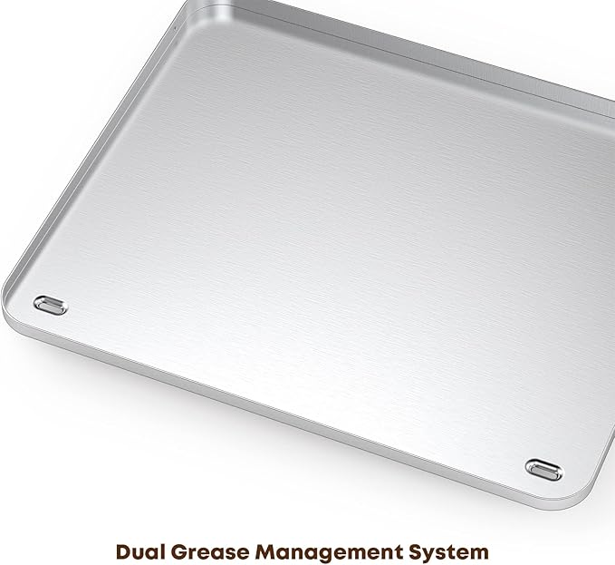 Stanbroil Flat Top Griddle for Cuisinart CGG-0036 36" 4-Burner Gas Grill, Stainless Steel Griddle Replacement Top with Dual Grease Management System
