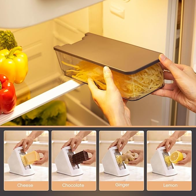 ONCE FOR ALL 4th Gen Safe Mandoline Slicer For Kitchen, AdjustableThickness 0.1-8 mm Professional Vegetable Slicer For Food, Fruit Slices, Potato Chips, Fast Meal Prep
