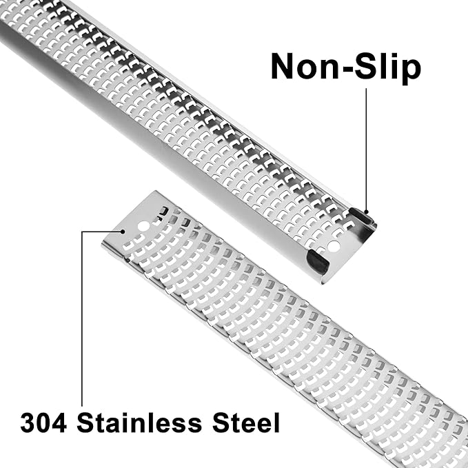 8-Inch Lemon Zester & Cheese Grater 18/8 Stainless Steel Citrus Zester for Lemon, Lime, Parmesan, Garlic & Ginger 8’’ Long Razor Sharp Blade, Ergonomic Non‑Slip Handle with Protective Cover, Blue