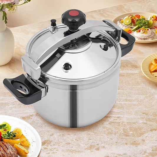 23.25 Quart Stainless Steel Pressure Cooker, 60Kpa Pressure Stewing Pot w/Alarm Device, Pressure Cooker Pot for Cooking, 3 Heavy Security Systems, Works on All Stovetops (Induction Compatible)