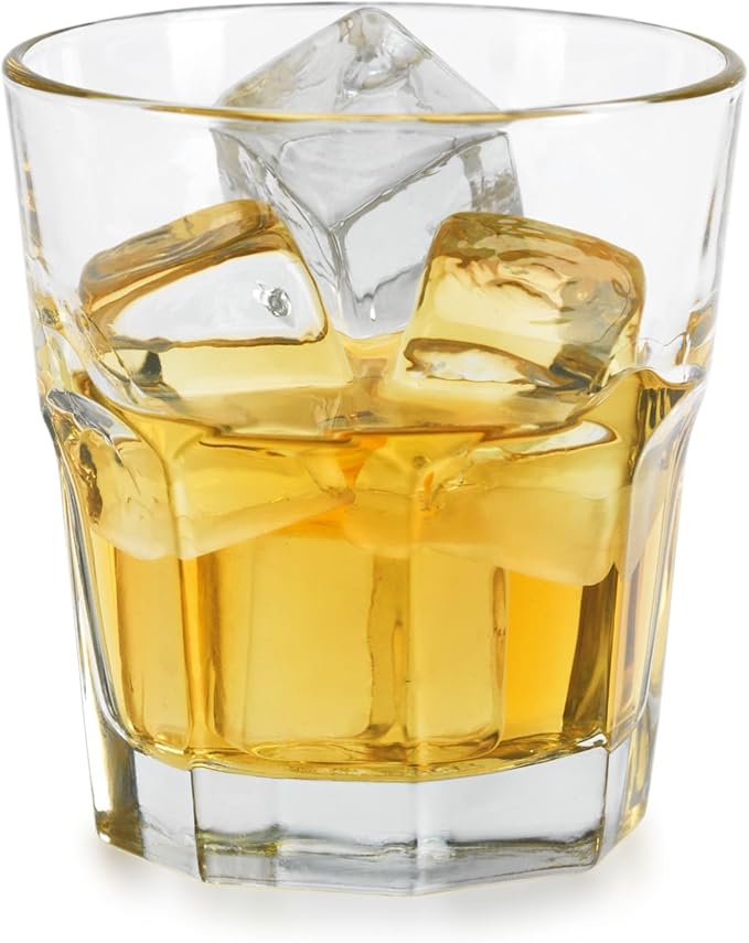Libbey Gibraltar DuraTuff Rocks Glasses, 10-Ounce, Set of 12, Durable Restaurant-Quality Whiskey and Cocktail Glassware, Dishwasher Safe
