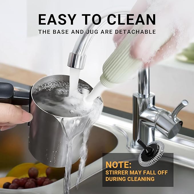 FUNLAVIE 4-in-1 Electric Milk Frother and Steamer, Large 13.5oz Stainless Steel Pitcher, Hot & Cold Foam Maker and Milk Warmer for Lattes, Cappuccinos, Macchiato,Hot Chocolate, Dishwasher Safe