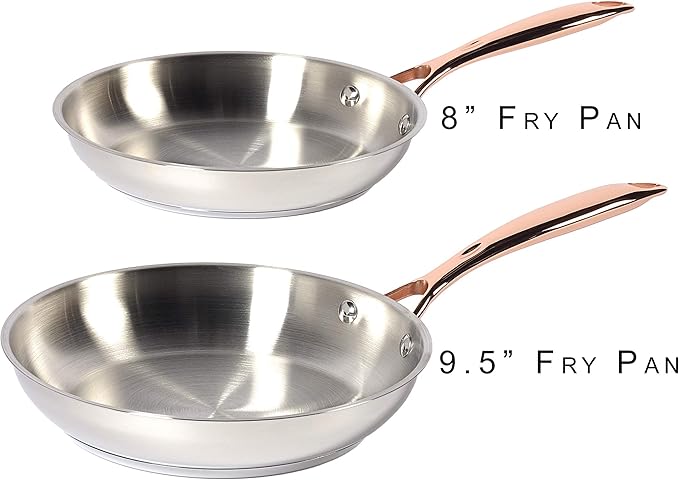 Denmark Tools for Cooks Celebrations Cookware Collection 10 Piece Heavy Gauge Stainless Steel Cookware Set