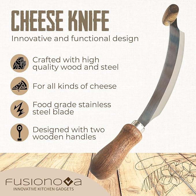 Fusionova Two handed cheese knife (Small)