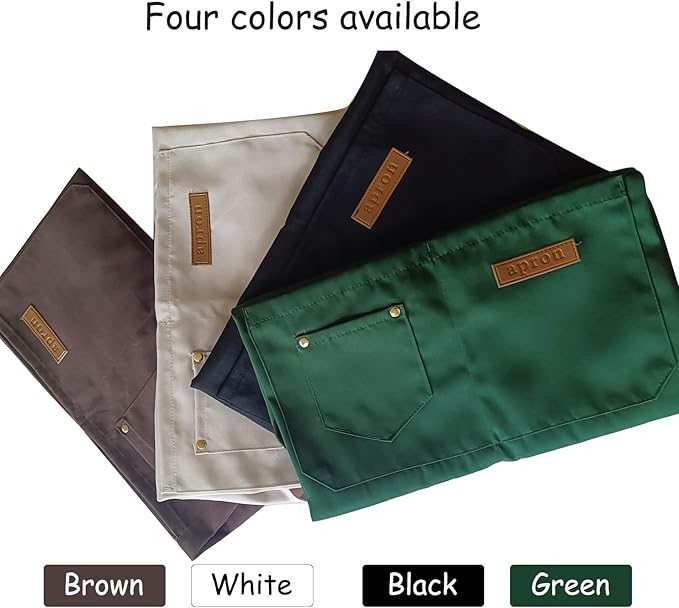 DILLMAN Art Aprons for Men Women Painting Pottery Baking, H Back Straps Waterdrop Kitchen Chef Cooking Apron with Pockets