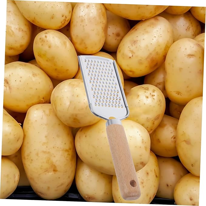 SECFOU Stainless Steel Vegetable Zester Grater with Handle Kitchen Gadget for Fruits Cheese Lemon and More Easy to Clean Non-slip Design for Home and Restaurant Use