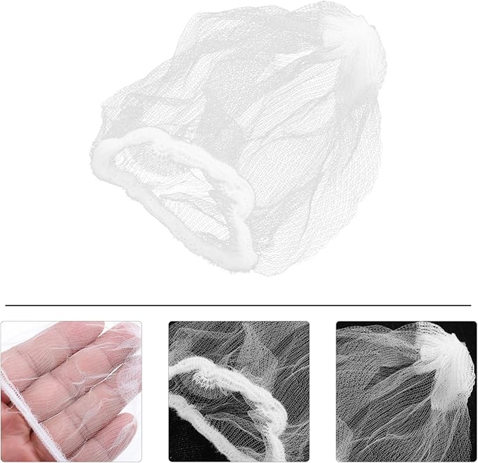 DOITOOL Kitchen Sink Strainer Mesh Bag 200Pcs Disposable Fine Mesh Filter Nets Elastic Sink Strainer Bags for Food Drain Protection and Sanitary Filter