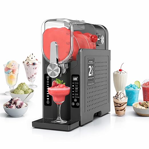 Soft Serve Ice-Cream Maker – 70oz Slushie Machine, No Ice Needed, Self-Cleaning with One-Touch Reservation & 6 Preset Programs for Sorbet, Frozen Margaritas, Milkshakes, Frappés and More