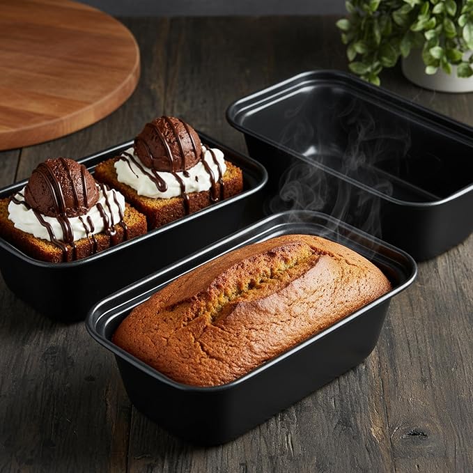 Meyeyaia 24 Pcs Mini Loaf Pans for Baking Bread,Non Stick Small Loaf Pans Banana Bread Tins,6.1 x 3.35 x 1.77 Inches Nonstick Tiny Meatloaf Pan Carbon Steel for Oven and Baking