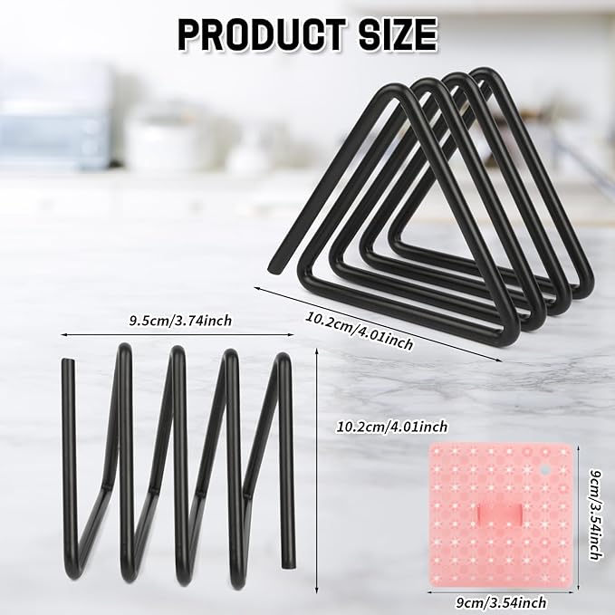 Cutting Board Storage, Kitchen Cutting Board & Pan Lid Rack, Non-Slip Steel Organizer, Ventilated & Quick-Dry, Space-Saving Counter Stand for Small Kitchens, Gift for Cooking Lovers