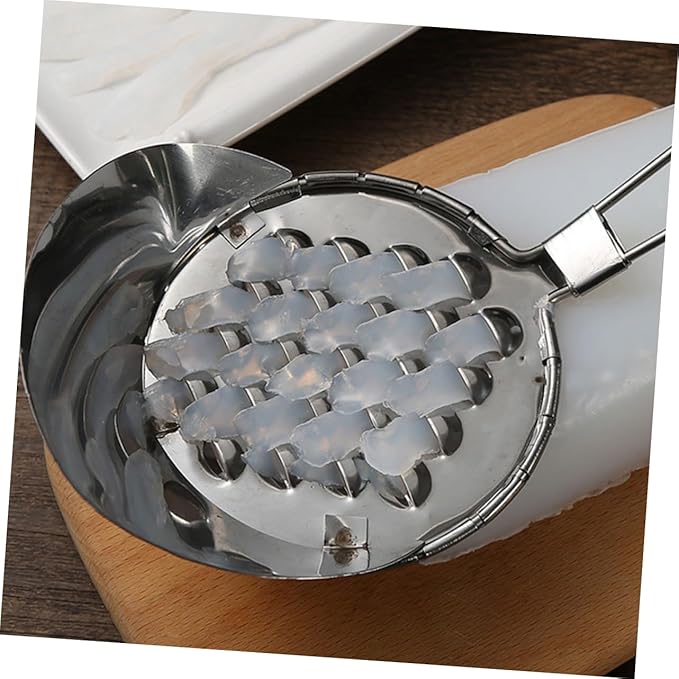3pcs Bean Jelly Scraper Stainless Steel Jelly Plane Scraping Tool for Zoodler Pan Cheese