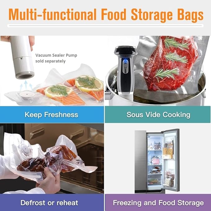 Vacuum Sealer Bags 20pcs (5 sizes)