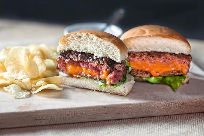 Stuffed Burger Press Kit, 3 in 1 Heavy Duty Non-Stick Patty Molds, Easily Make the Perfect Burger, Stuffed Burger or Sliders