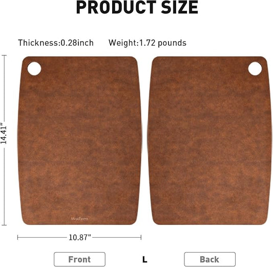 Cutting Board,14.4 x 10.8 inches, Brown