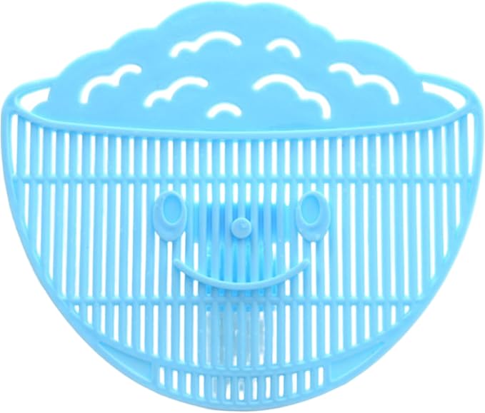 Food Strainers, Clip on Strainer 4x5 Inch Food Grade PP "Rice in Bowl" Clip on Strainer for Pots with Smiling Expression for Rice/Noodle/Fruit/Vegetable Washing