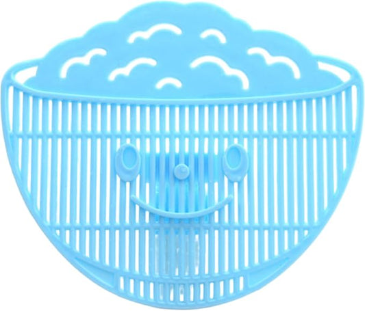 Food Strainers, Clip on Strainer 4x5 Inch Food Grade PP "Rice in Bowl" Clip on Strainer for Pots with Smiling Expression for Rice/Noodle/Fruit/Vegetable Washing