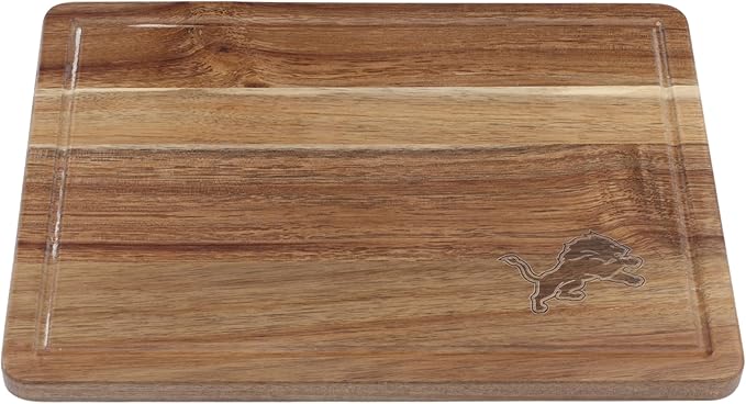 The Memory Company Officially Licensed NFL Acacia Cutting Board – 11.7" x 15.7" Durable Wood Chopping & Serving Board with Team Logo