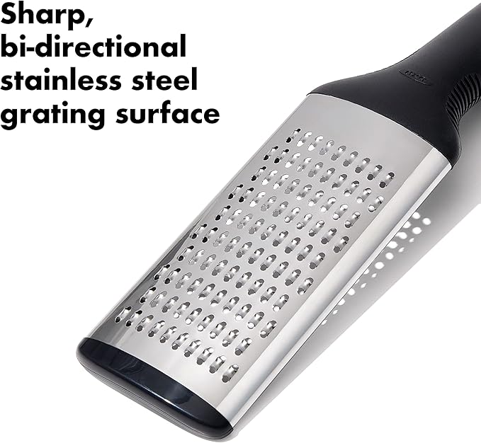 NEW OXO Good Grips Grater, Stainless Steel, Black