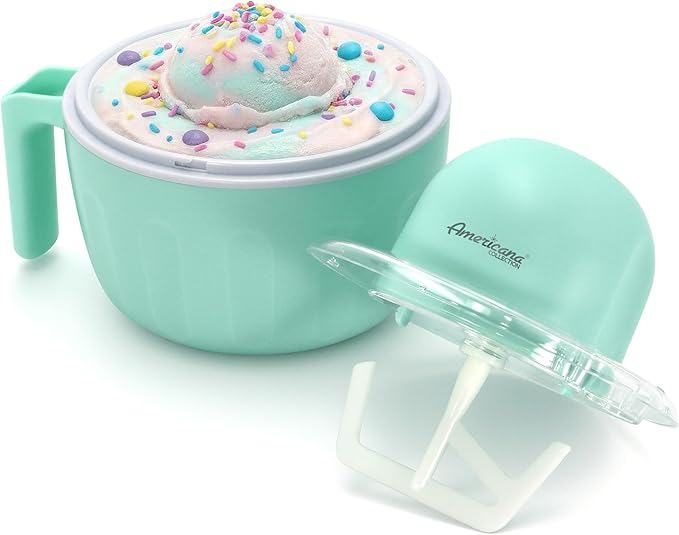 Americana Collection Elite Pint Perfect™ EIM1205MX 1 Pint Ice Cream Maker Freezing Mug, Frozen Yogurt, Sorbet, Gelato Treat, Recipes, Mint