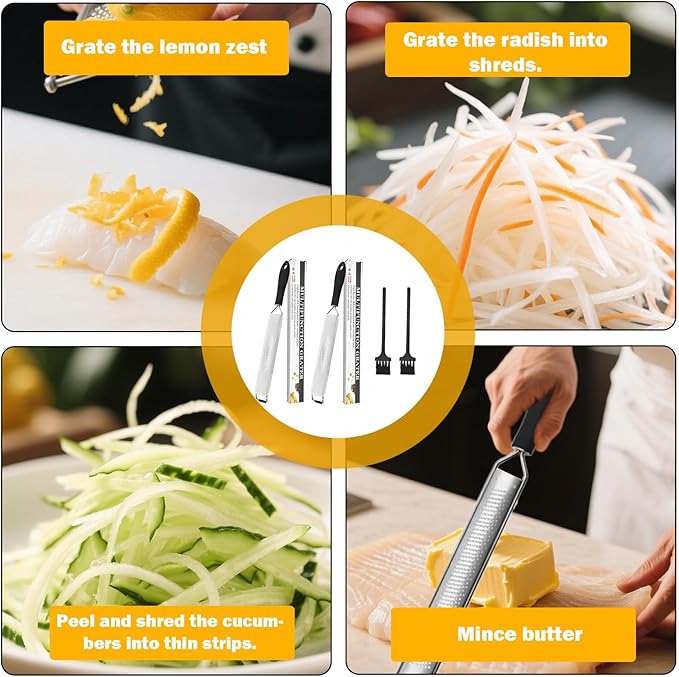 Zester Grater,Zester Tool,Pro Kitchen Tool For Cheese Vegetable Ginger Garlic Nutmeg Citrus Lime Orange Fruit Zester,