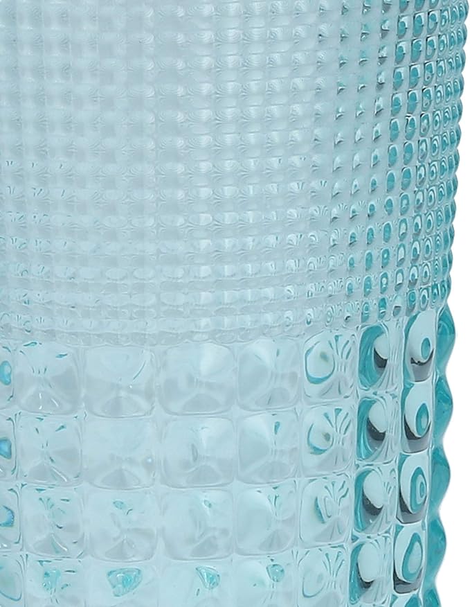 Fortessa Malcolm Iced Beverage Cocktail Glass 6 Pack, 15-Ounce, Pool Blue