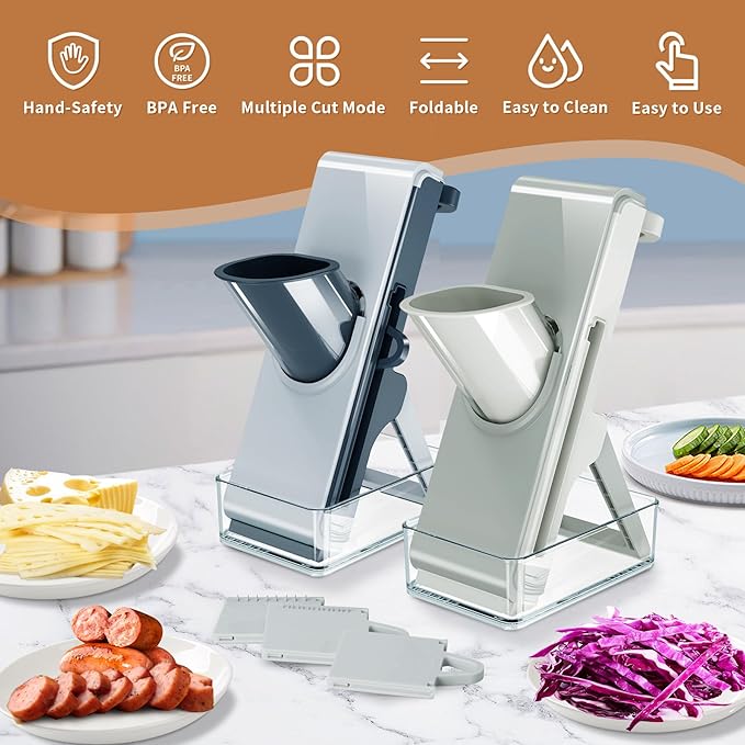 Mandoline Slicer Safe Multifunctional Dicer Adjustable Commercial Slicer Machine Stainless Steel Chopper