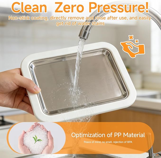 2026 Rolled Ice Cream Maker - 3-Minute Portable Ice Cream Machine with Stainless Steel Freeze Tray & 2 Scrapers, No Electricity Needed, Perfect for Family and Party Desserts (White)