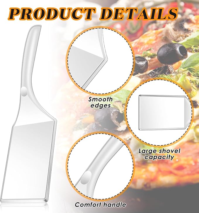 Patelai 20pack Disposable Plastic Serving Spatula Heavy Duty Spatula for Serving, Cutting, and Slicing Pizza, Pastry, and Desserts