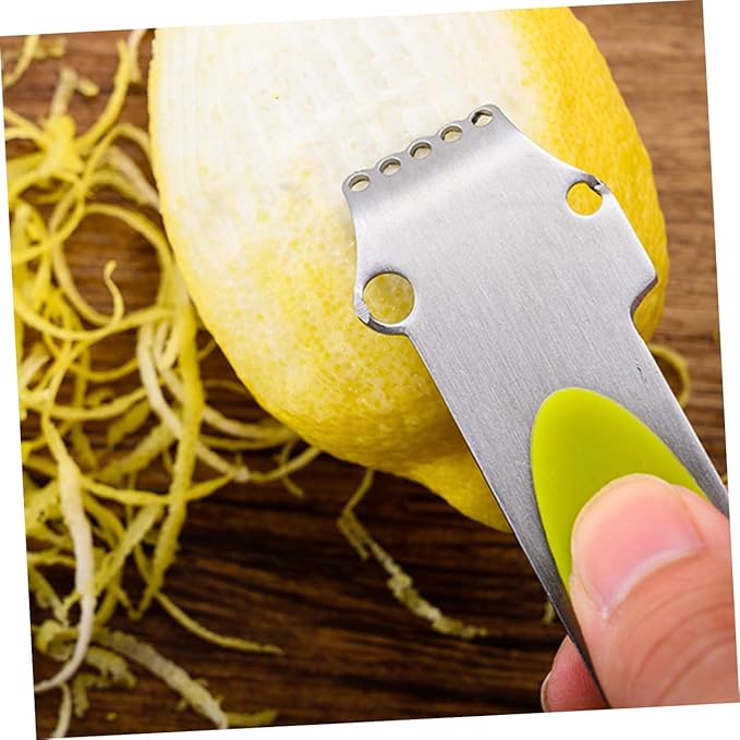 Multi-function Lemon Zester Grater Orange Peeler Melon Planer Stainless Steel Wire Cutter Kitchen Bar Tools Random Color