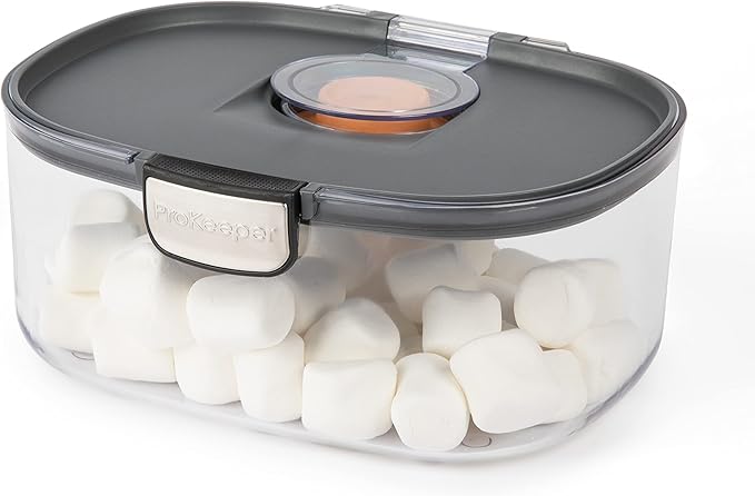 Progressive ProKeeper International Airtight Food Storage Container with Terracotta Disk for Freshness, Stackable & Dishwasher Safe, Ideal for Cookies, Baked Goods, & More, 3 Quart