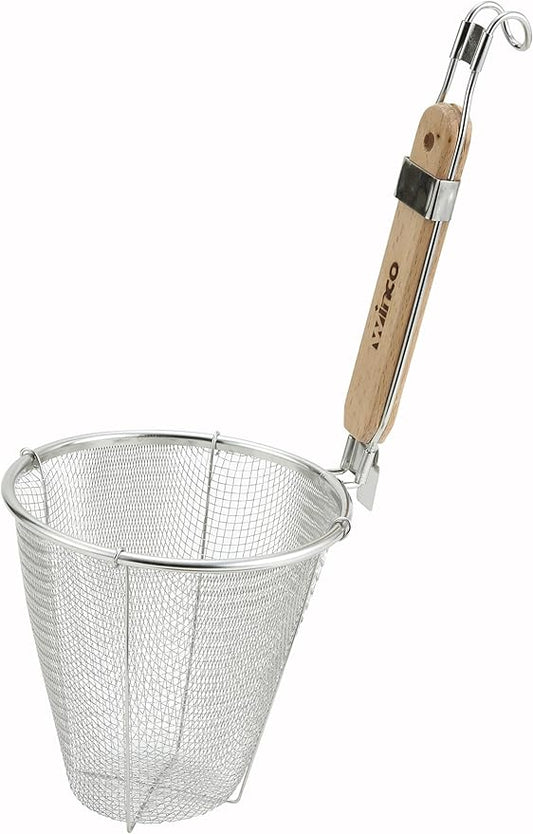 Winco Strainer with Single Mesh, 5.5-Inch Round by 6.5-Inch Deep