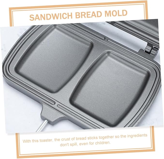 Non-stick Double-sided Frying Pan Sandwich Baking Machine for Home Use Stovetop Press for Sandwiches Waffles Eggs