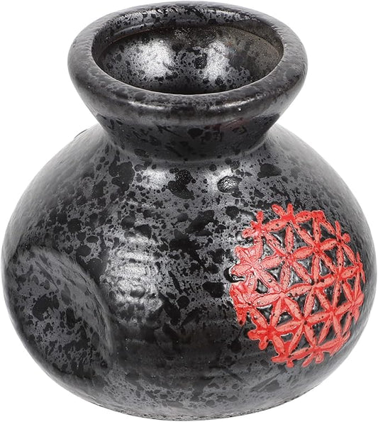 FAVOMOTO Ceramic Toothpick Holder Mini Porcelain Vase Retro Style Decorative Flower Arrangement for Kitchen Dining Table Party Home Office