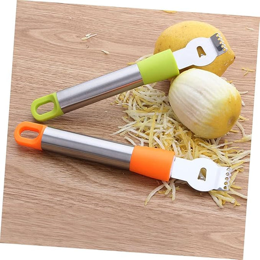 Stainless Steel Lemon Zester and Grater Tool Hanging for Easy Citrus Peeling for Home Cooking and Cocktail Garnishing Random