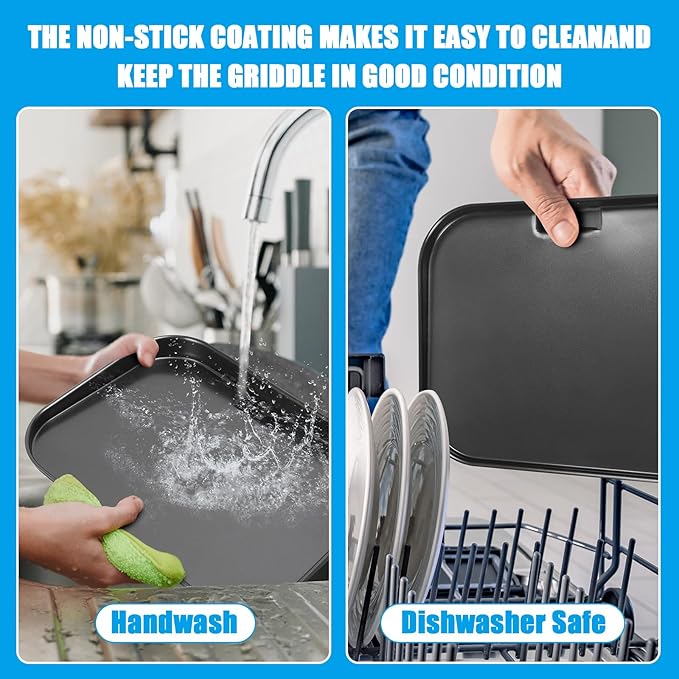 Grill Griddle Plate for Ninja Woodfire Outdoor Grills OG700 Series Accessories, Non-Stick Flat Top Griddle Pan Compatible with Ninja XSKGRDPLT Woodfire OG701 Grill, Insert