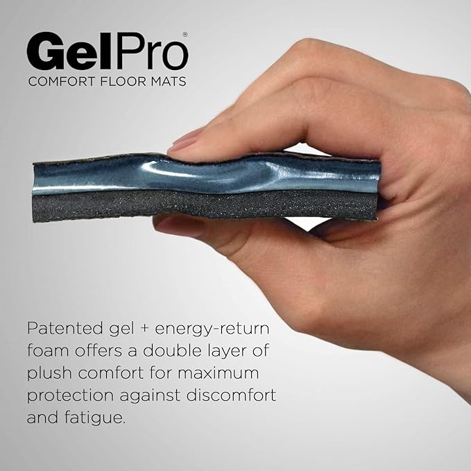 GelPro Elite Premier Anti-Fatigue Kitchen Comfort Floor Mat, 20x72”, Trellis Walnut Stain Resistant Surface with Therapeutic Gel and Energy-return Foam for Health and Wellness