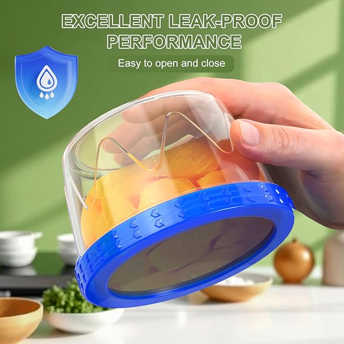 Reusable Freezer Storage Containers [UNIQUE INNOVATIVE DESIGN] 6 Pack-17 Oz Arrow Indicates Easy Opening and Closing of Lid Microwave and Dishwasher Safe,Soup Containers for Oats/Salad
