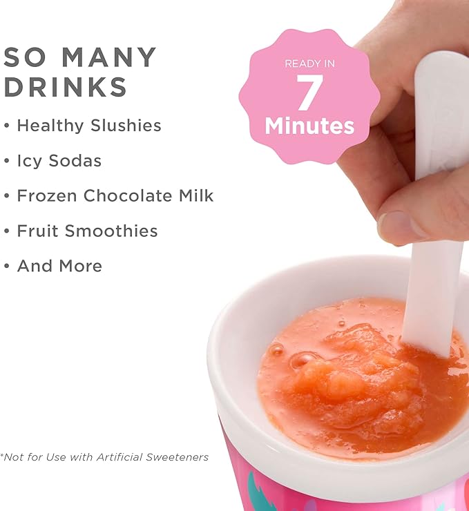 ZOKU Original Slush and Shake Maker, Slushy Cup for Quick Frozen Homemade Single-Serving Slushies, Fruit Smoothies, and Milkshakes in Minutes, BPA-free, Unicorn