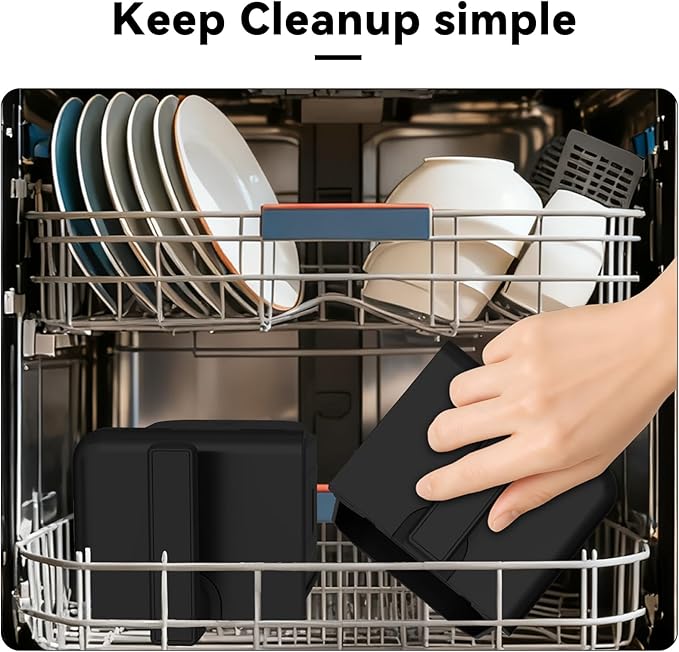 REABELL 8 Quart Dual Basket Air Fryer - Digital Touchscreen, Smart Sync Finish,Auto Shutoff, 2 Independent 4QT Nonstick Dishwasher-Safe Frying Baskets - Digital Double Air Fryer