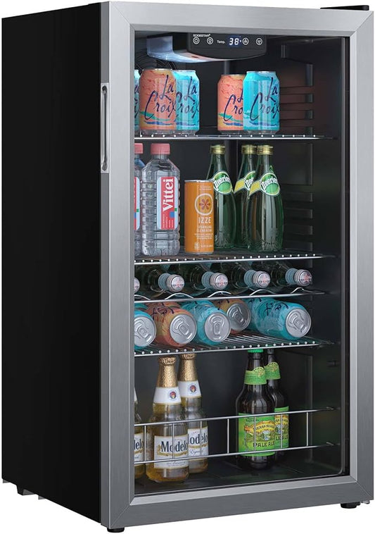 EdgeStar BWC121SS 19 Inch Wide 105 Can Capacity Extreme Cool Beverage Center