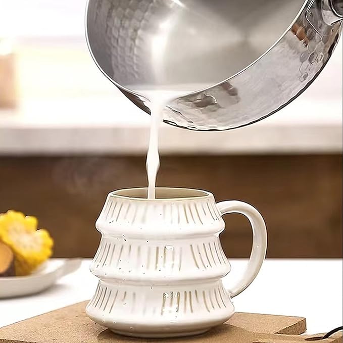 Scizorito Thickened 304 Stainless Steel Pot, Solid Wood Anti Scald Handle With Hook, Multifunctional Sauce Pot with Inverted Mouth, Milk Pot, Cooking Pot (1.7 Quarts)