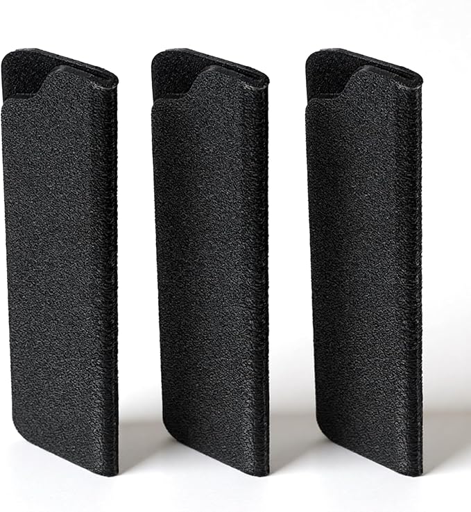 3 PCS Paring Knife Cover 3.5'' Paring Knife Sheath Fruit Knives Edge Guards Plastic Kitchen Blade Sheath Kit Covers with Felt Lining Blade Protectors (Black)