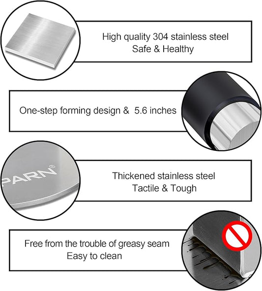 Smash Burger Press with Anti-Scald Handle, Stainless Steel Burger Press, Hamburger Press for Griddle, Bacon Press, Grill Press, Ground Beef Patty Press